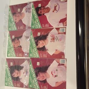 Banar Designs Full Color Iron On Transfer Christmas and Horses Themed Set of 6